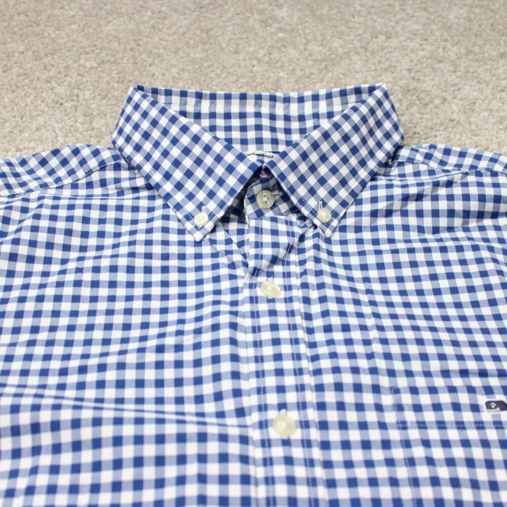 Vineyard Vines Performance Shirt Mens Large Blue Classic Fit Tucker Stretch L/S - Picture 5 of 14